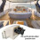 Solar Panel Double Hole Wire Cable Entry Gland Sealing Box Curved Cable Connector Waterproof for RV Caravan White 3