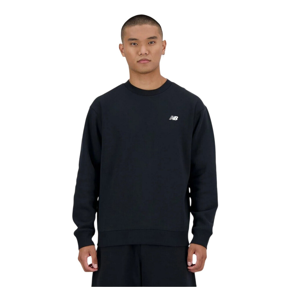 New Balance (Xl, Black) Mens Crew Neck Regular Sweatshirt