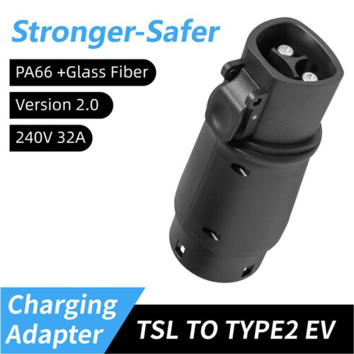 For  to Type2 EV Adapter Electric Charging Connector 32A 24V EV Charger Connect Adapter Fast Charging Adapter Plug 2