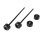 Motorcycle Front Rear Wheel Axle Bars Crash Slider Protector Bars Wheel Hub Protector for  800MT 800MT-X 800NK 7
