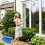 Professional Window Cleaning Kit with Bucket Long Handle Window Squeegee and Microfiber Scrubber 6