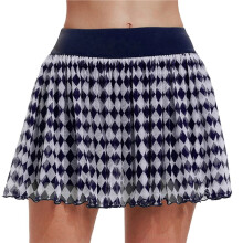 Dames Skort Hoge Taille Plissé Tennisrokken Mesh Rimpel Sportrok met Korte Broeken en Zakken Donkerblauw XXXL
