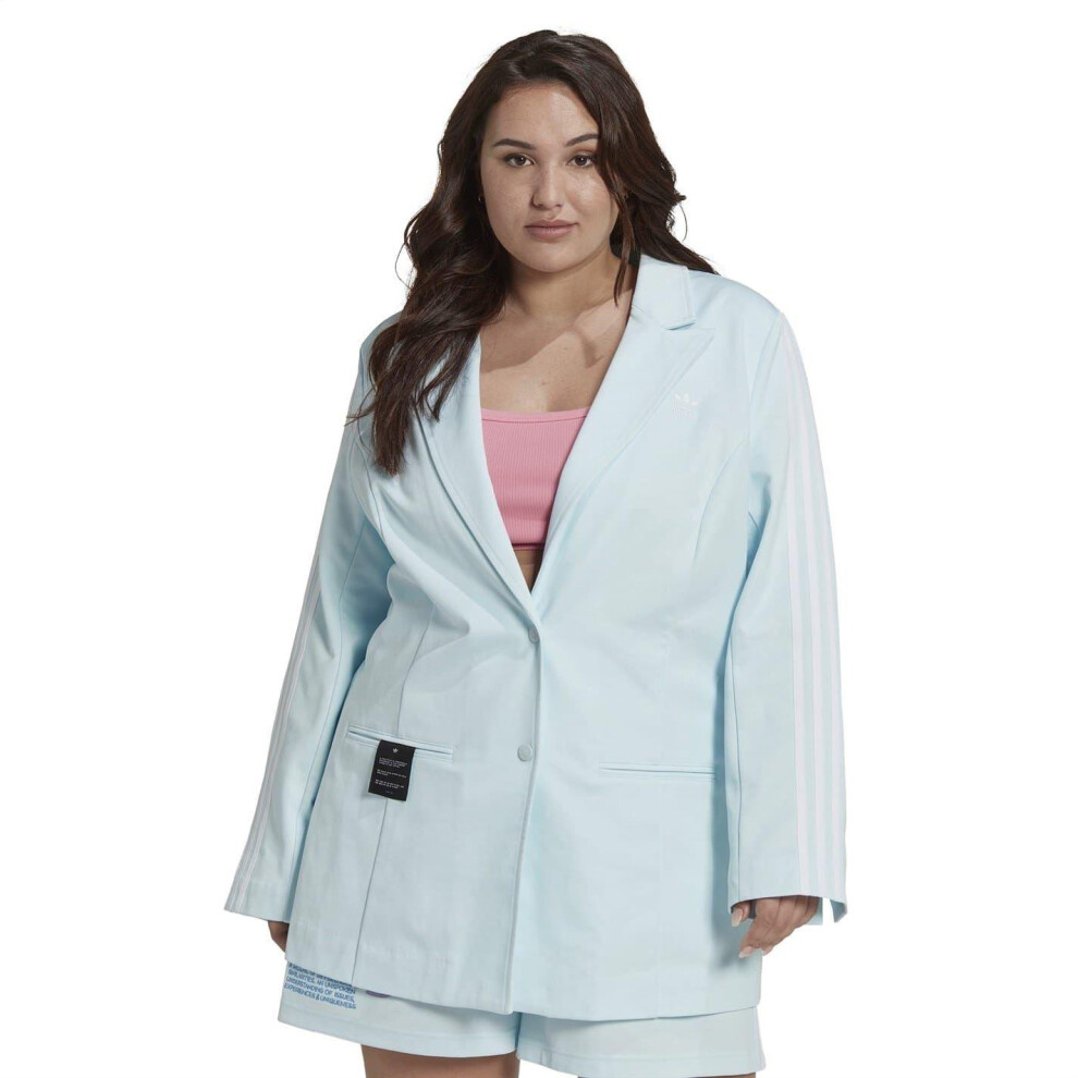 Adidas (32 Uk - 34 Uk, Blue) Womens/Ladies Lapel Collar Plus Blazer