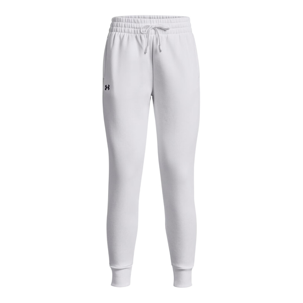 Under Armour (8 Uk R, White) Womens/Ladies Rival Tapered Jogging Bottoms