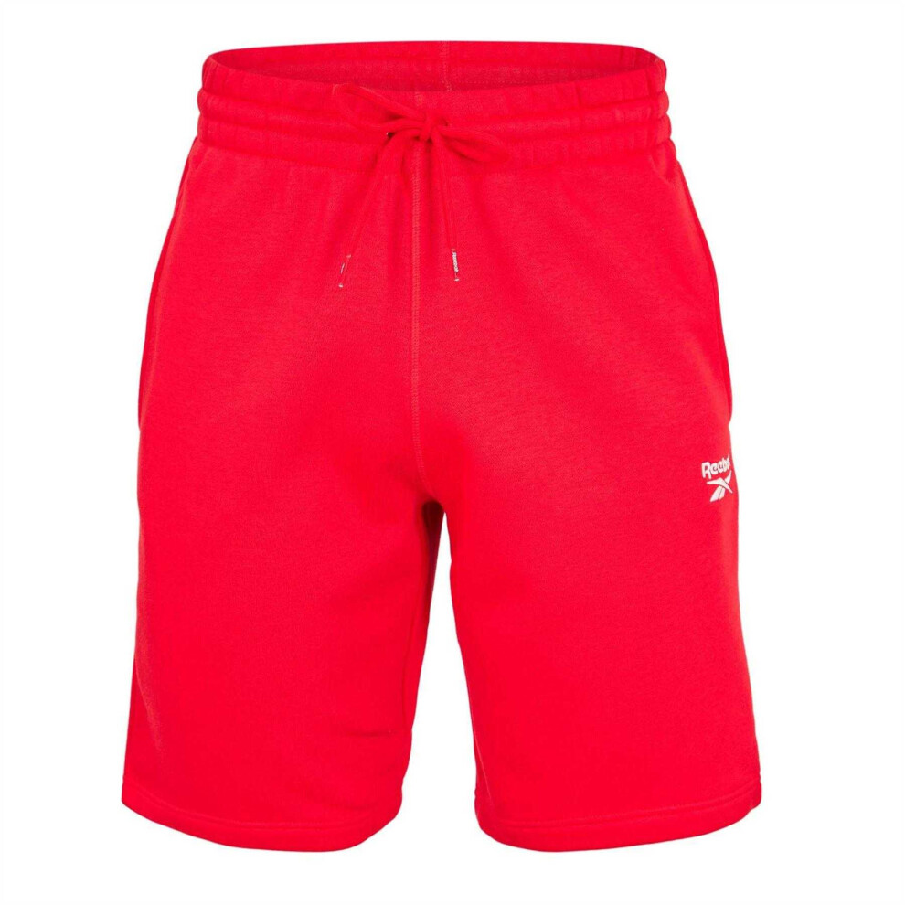Reebok (Xs S, Red/Black) Mens Identity Fleece Shorts