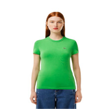 Lacoste Womens/Ladies Logo Crew Neck Slim T-Shirt