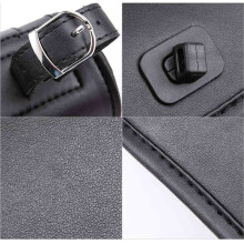 2X Bolsa para Garfo de Motocicleta em Couro PU Bolsa para Ferramentas de Manivela Bolsa de Armazenamento para Rolo de Barra Bolsa para Selim com 2