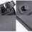 2X Motorcycle Fork Bag PU Leather Handlebar Tool Pouch Sissy Bar Roll Storage Bag Saddle Bag with 2 Straps, Universal 1