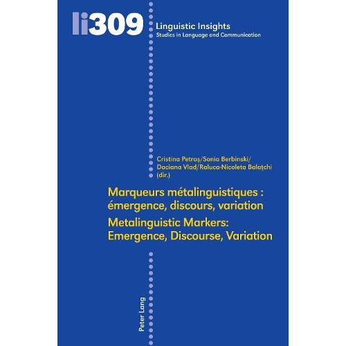Marqueurs mtalinguistiques mergence discours variation Metalinguistic