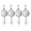 4Pcs Retractable Pull Key Ring ID Badge Lanyard Name Tag Card Holder  Reel Belt Clip 1