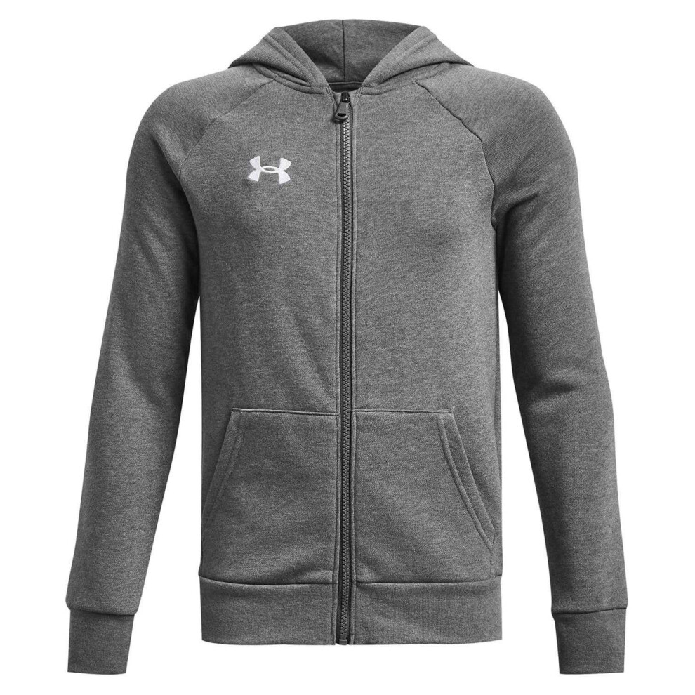 Under Armour (13 Years, Grey) Boys Logo Full Zip Hoodie