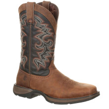 (9 UK, Chocolate/Midnight) Durango Mens Rebel Full Grain Leather Cowboy Boots