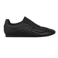 (7 UK, Black/Charcoal) Slazenger Mens Warrior Leather Slip-on Trainers