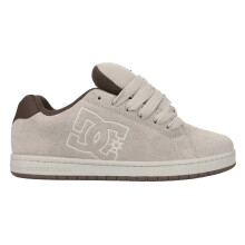 (9 UK, Taupe/White) DC Mens Gaveler Suede Flat Skate Shoes