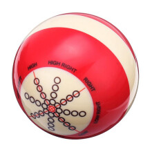 1 StüCke 57Mm Dauerhaft Weiß Rot Harz Billard Spot Bad Snooker Praxis Training Queue BäLle Sport für AnfäNger