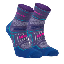 (9 UK-11.5 UK, Grape/Blue) Hilly Unisex Adult Double Layered Ankle Socks