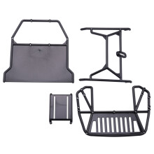 RC Car Body Cab & Back-Half Cage for 1/10 RC Crawler TRX4 Cherokee Axial SCX10 90046 Redcat GEN 8 Scout II,Back Half Cage