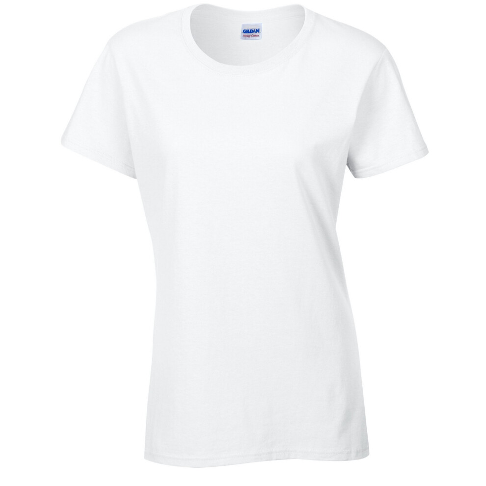 Gildan (Xxl, White) Womens/Ladies Heavy T-Shirt