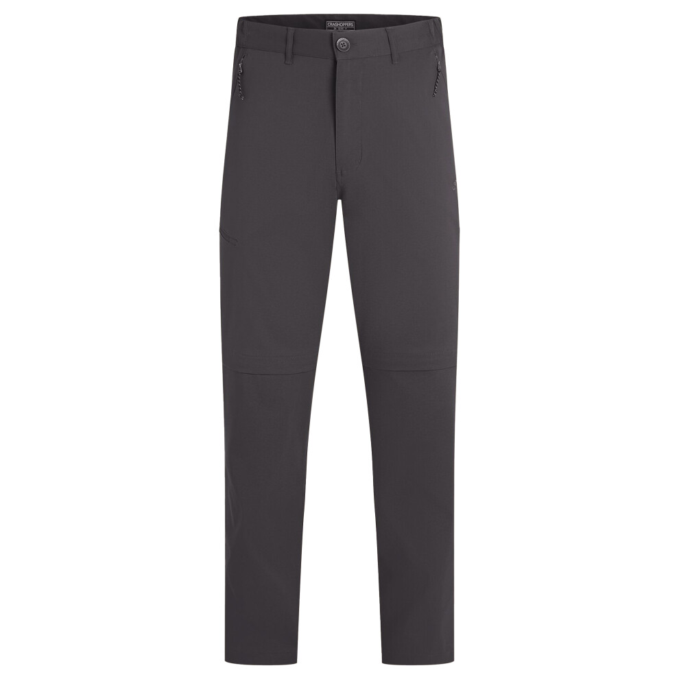 Craghoppers (34R, Dark Lead) Mens Kiwi Pro Iii Convertible Trousers