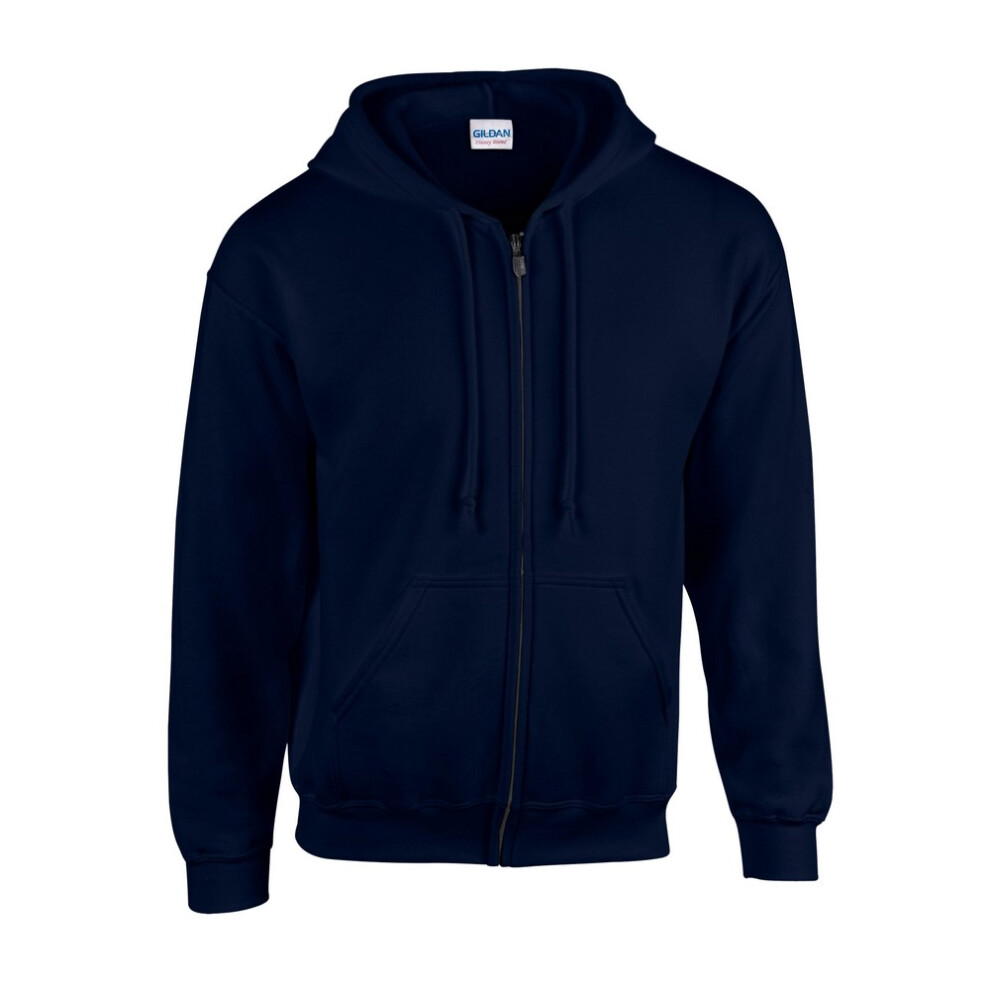 Gildan (5Xl, Navy) Mens Heavy Blend Full Zip Hoodie