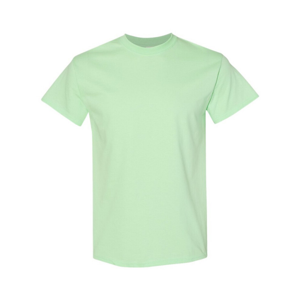 Gildan (M, Mint) Mens Heavy Cotton T-Shirt