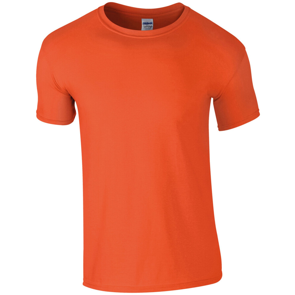 Gildan (3Xl, Orange) Mens Short Sleeve Soft-Style T-Shirt