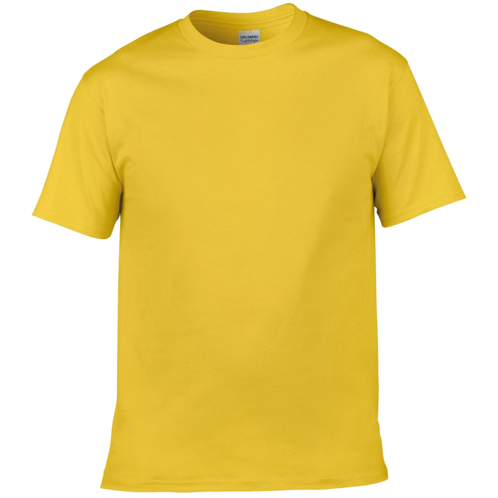 Gildan (M, Daisy) Mens Short Sleeve Soft-Style T-Shirt