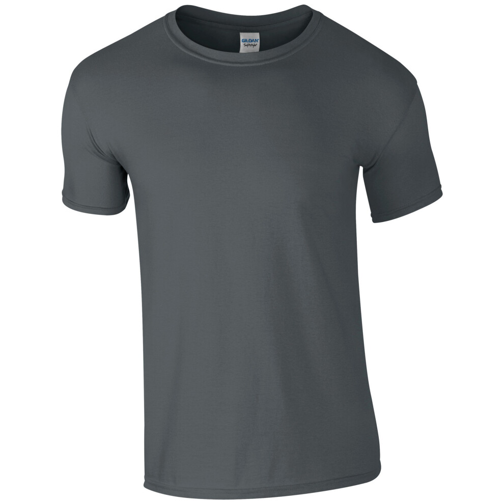 Gildan (Xl, Charcoal) Mens Short Sleeve Soft-Style T-Shirt