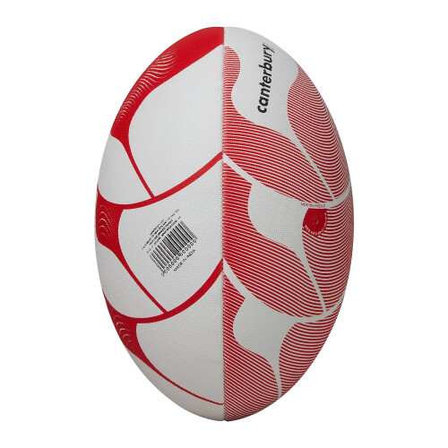 (4, White/Red) Canterbury Thrillseeker Play Rugby Ball