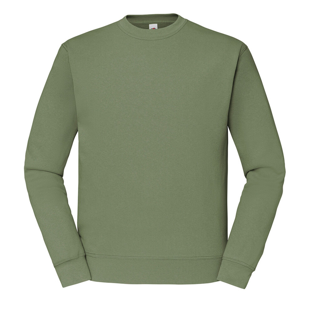 Fruit Of The Loom (L, Classic Olive) Mens Classic Drop Shoulder Sweatshirt