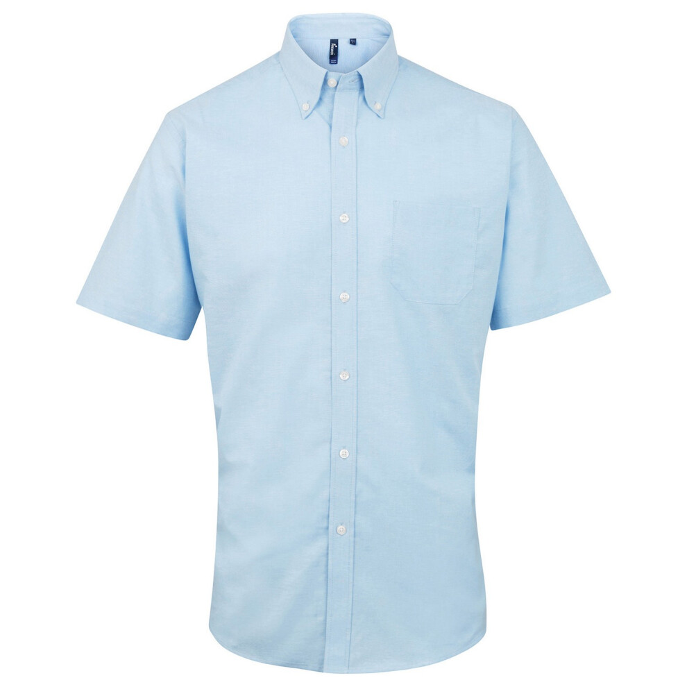 Premier (23In, Light Blue) Mens Signature Short-Sleeved Shirt