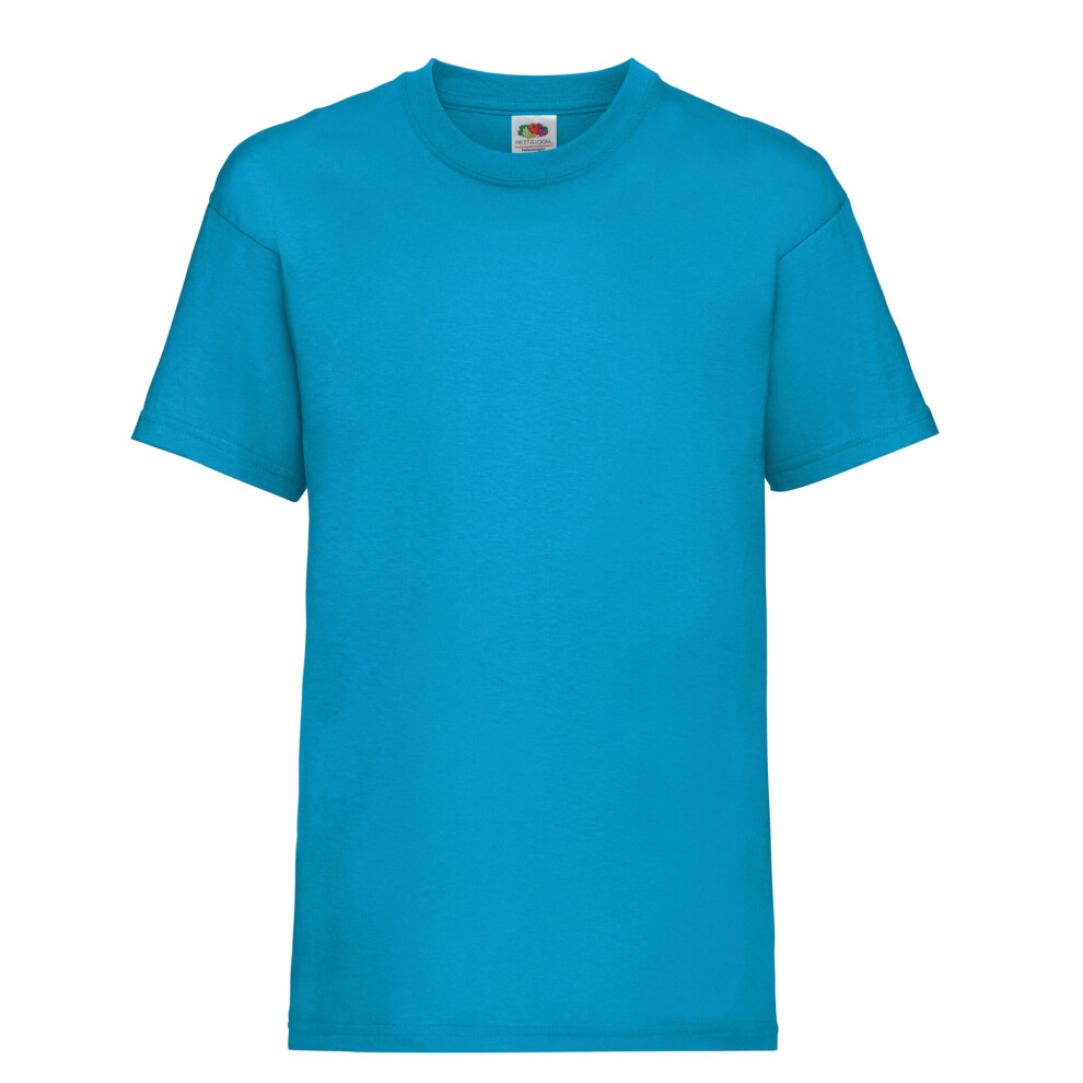 Fruit Of The Loom (5-6 Years, Azure) Childrens/Kids Value T-Shirt