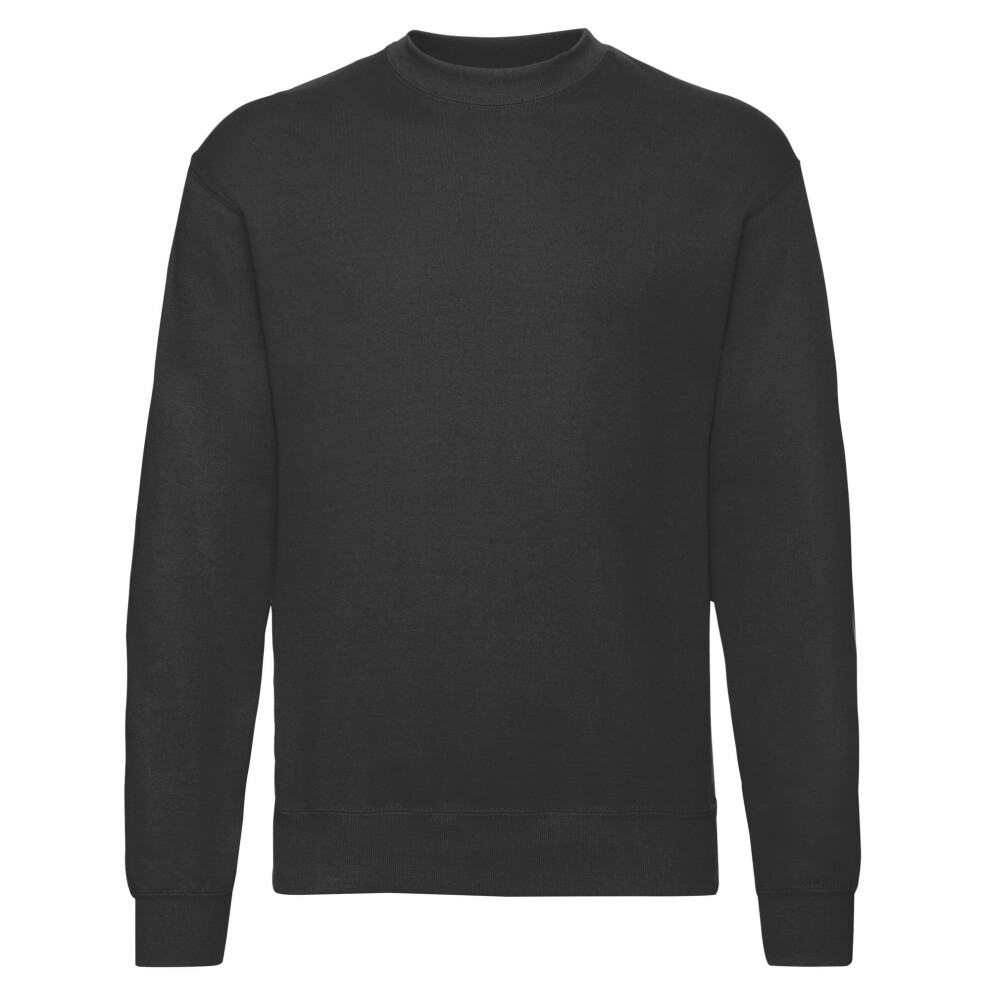 Fruit Of The Loom (3Xl, Black) Mens Classic Drop Shoulder Sweatshirt
