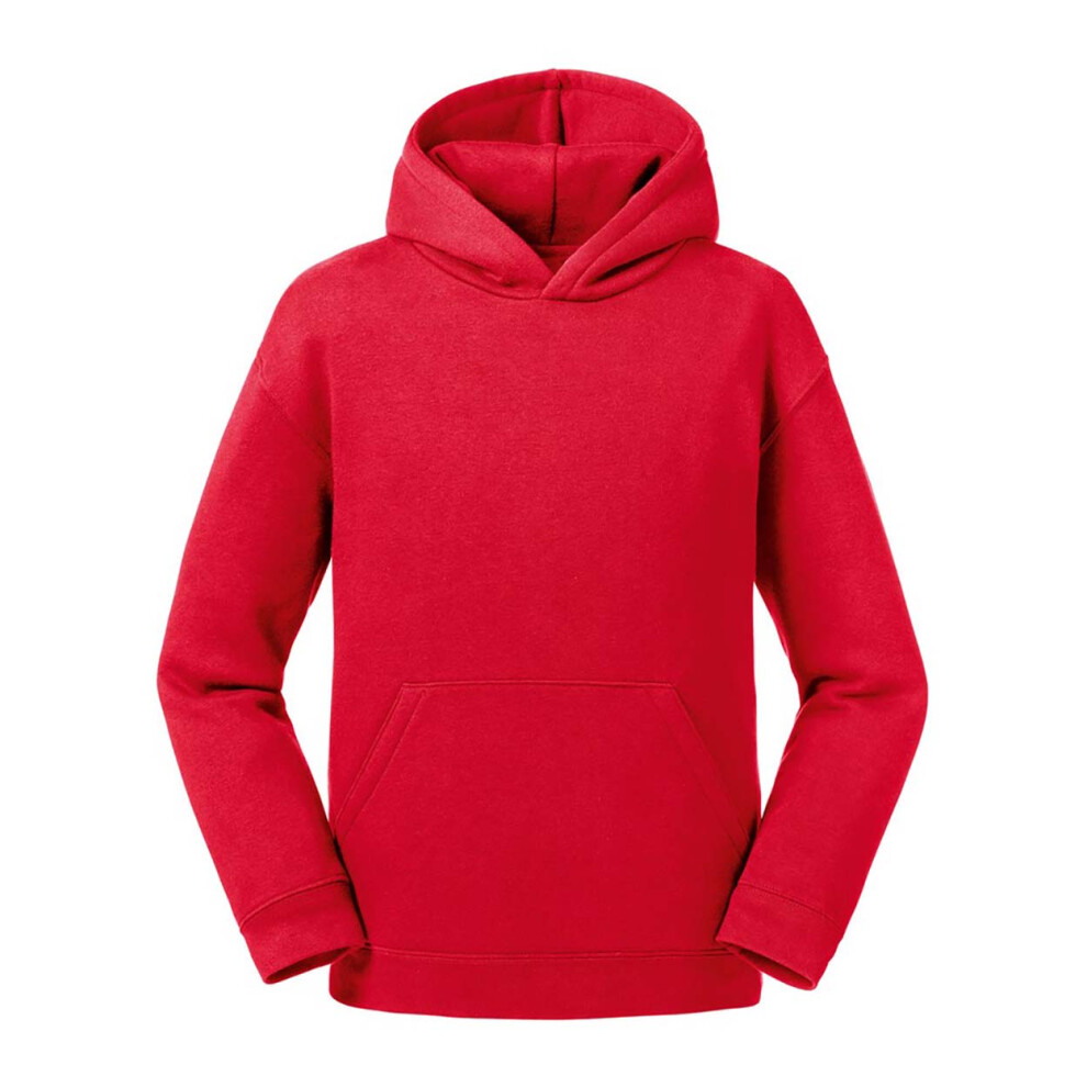 Russell (9-10 Years, Classic Red) Kids/Childrens Authentic Hooded Sweatshirt