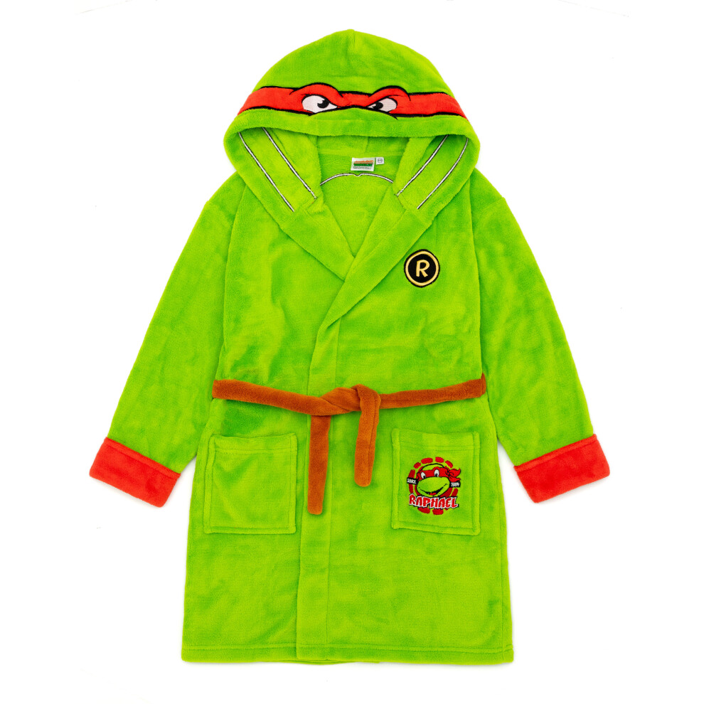 Teenage Mutant Ninja Turtles (5-6 Years) Hooded Bathrobe (Boys Green)