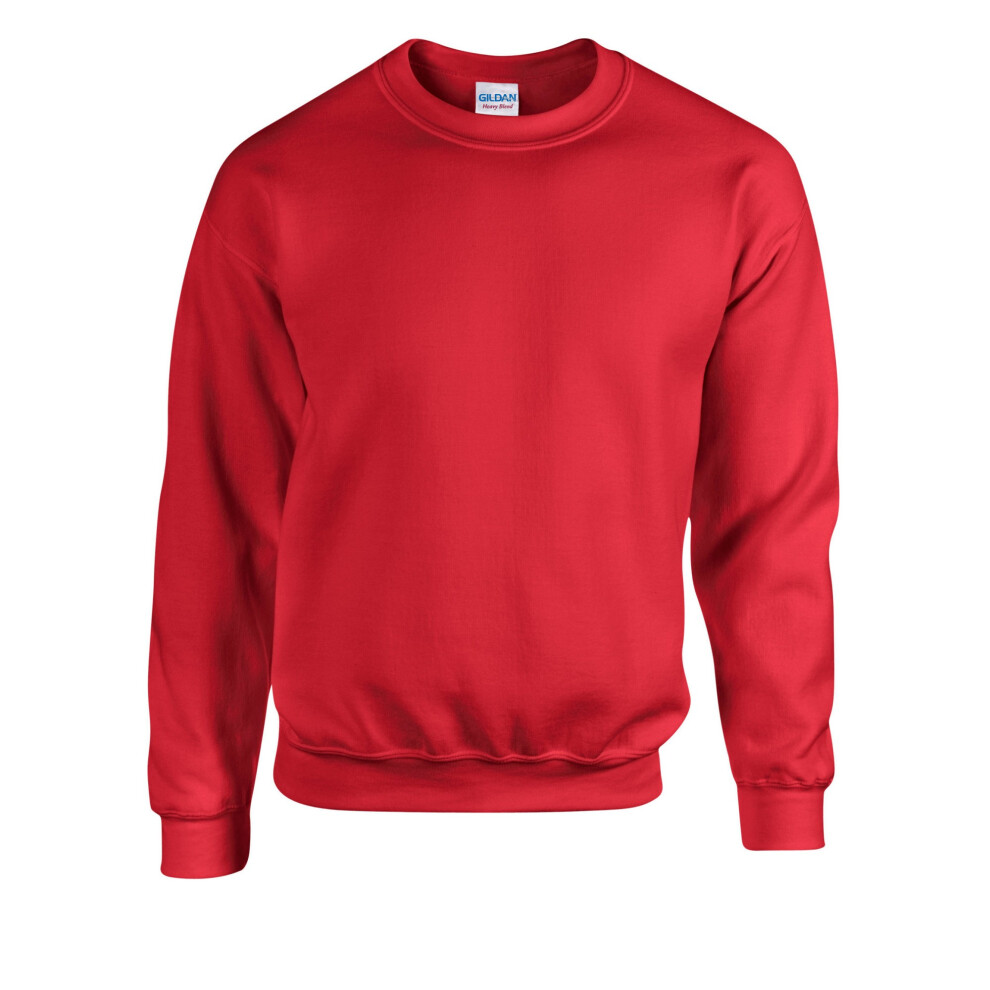 Gildan (S, Red) Mens Heavy Blend Sweatshirt