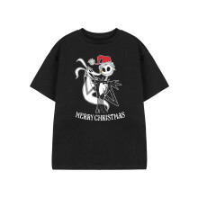 (3-4 Years) Disney The Nightmare Before Christmas Short Sleeved T-Shirt (Unisex Kids Black)