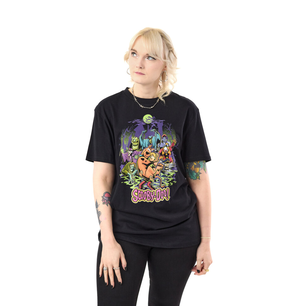 Scooby Doo (Large) Short Sleeved T-Shirt (Unisex Black)