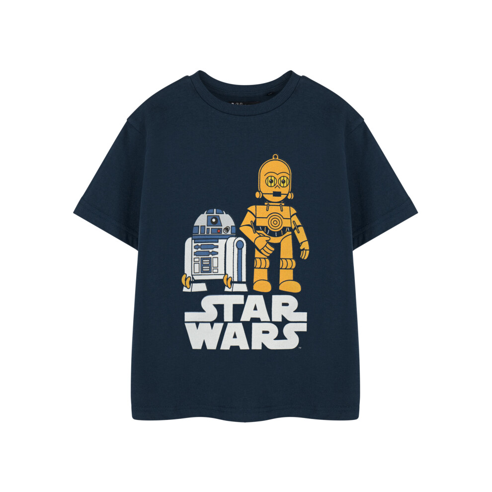 Star Wars (9-10 Years) Short Sleeved T-Shirt (Boys Blue)