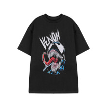 (Medium) Marvel Venom Short Sleeved T-Shirt (Mens Black)
