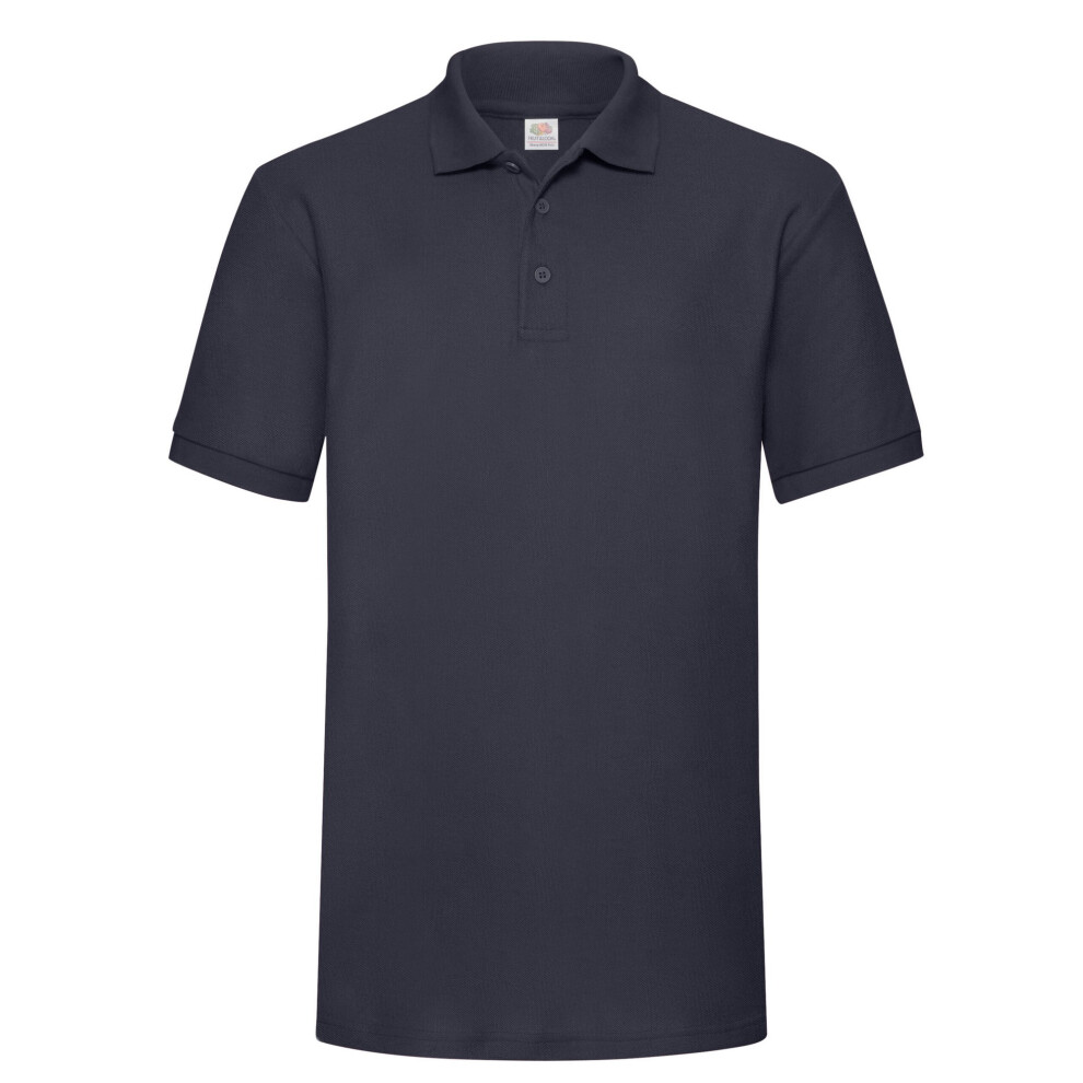 Fruit Of The Loom (Xxl, Deep Navy) Mens Polycotton Pique Heavy Polo Shirt