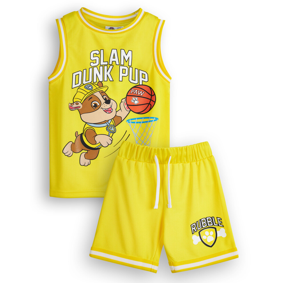 Paw Patrol (2-3 Years) 2 Piece Basketball Set (Boys Yellow)