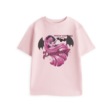 (11-12 Years) Monster High Short Sleeved T-Shirt (Girls Pink)