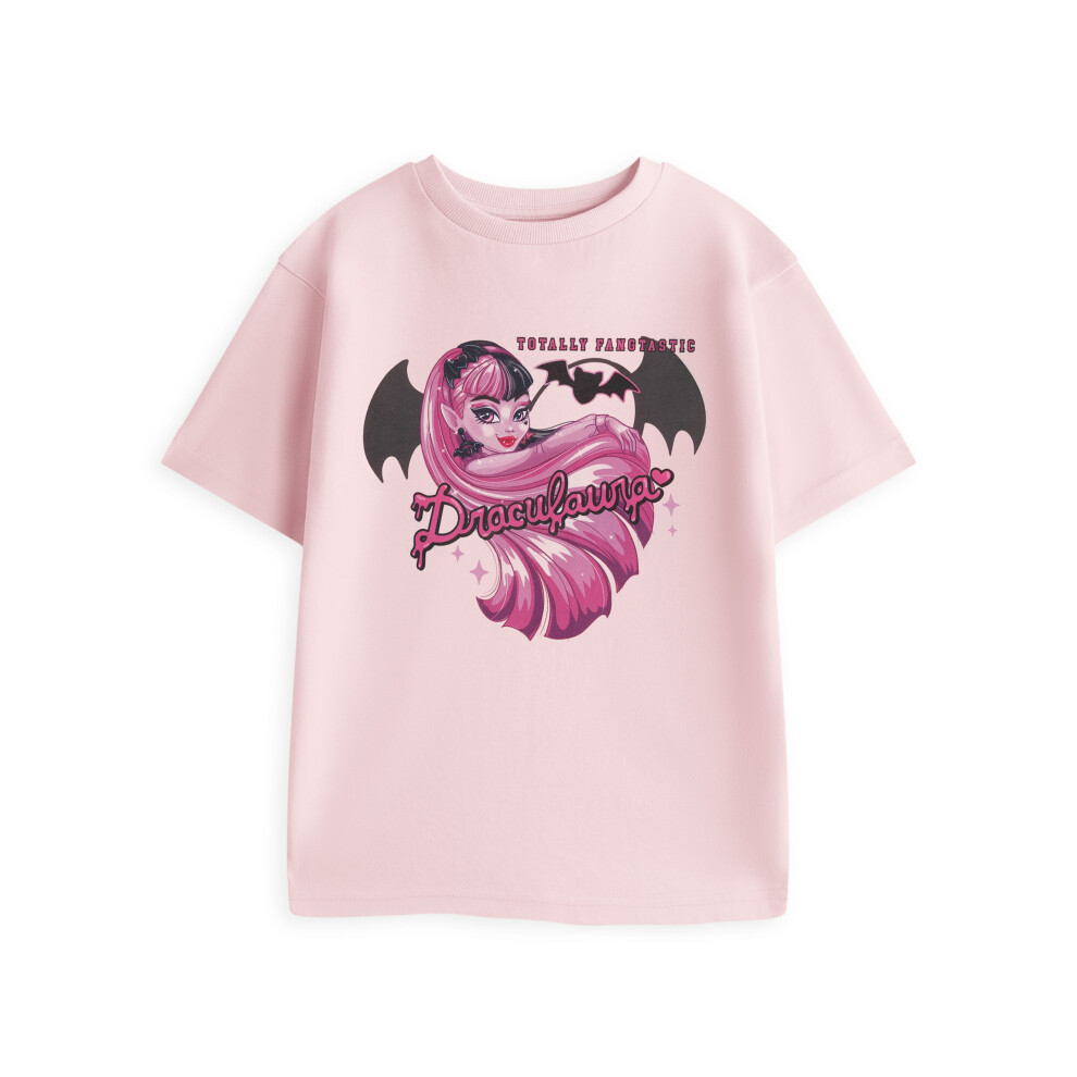 Monster High (11-12 Years) Short Sleeved T-Shirt (Girls Pink)