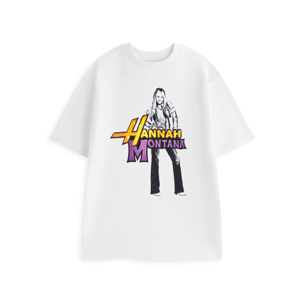 Disney (Small) Hannah Montana Short Sleeved T-Shirt (Womens White)