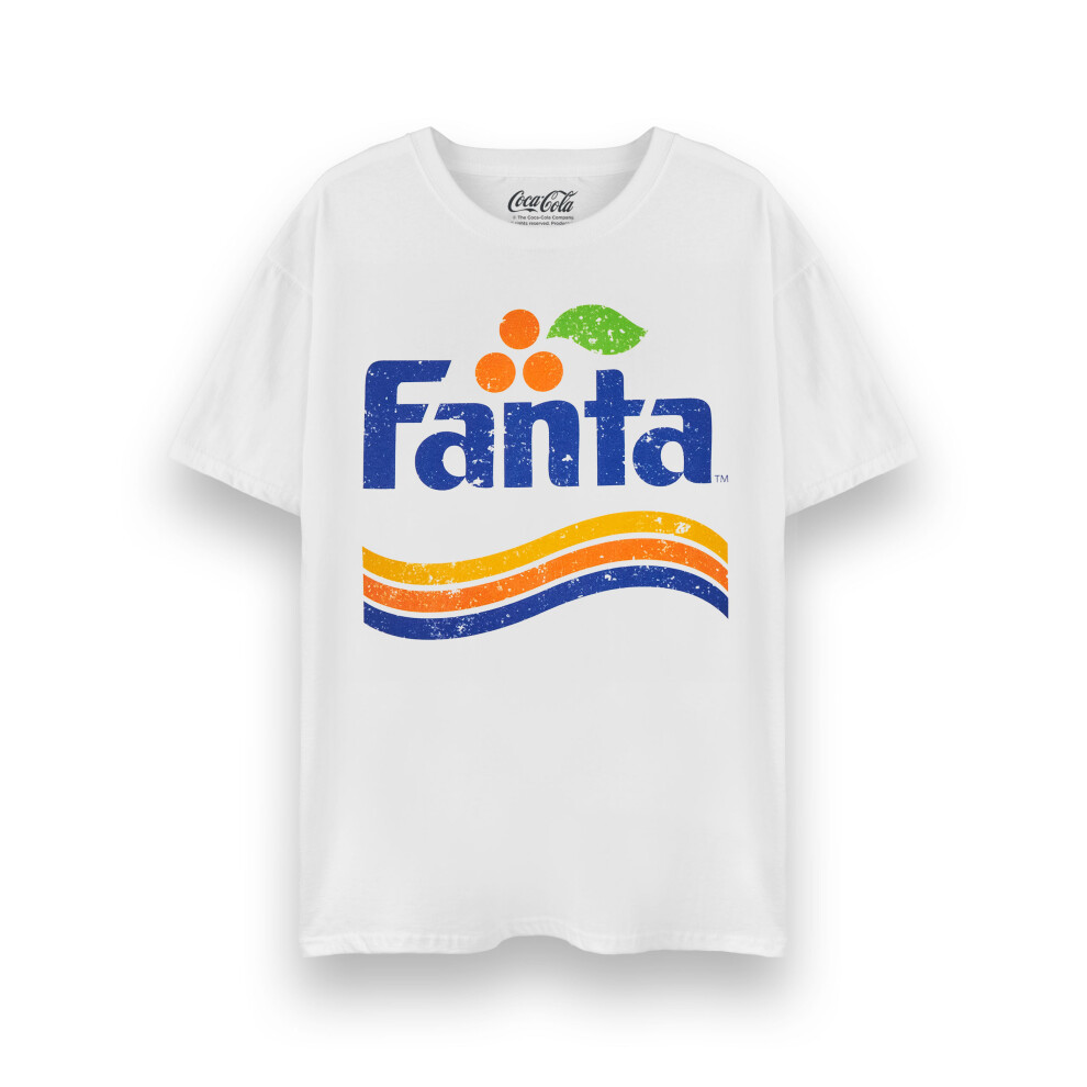 Coca Cola (Xxx-Large) Fanta Short Sleeved T-Shirt (Unisex White)
