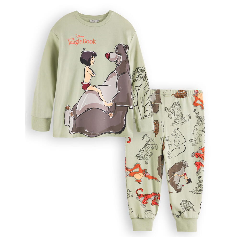 Disney (2-3 Years) The Jungle Book Long Sleeve Long Leg Pyjama Set (Boys Green)