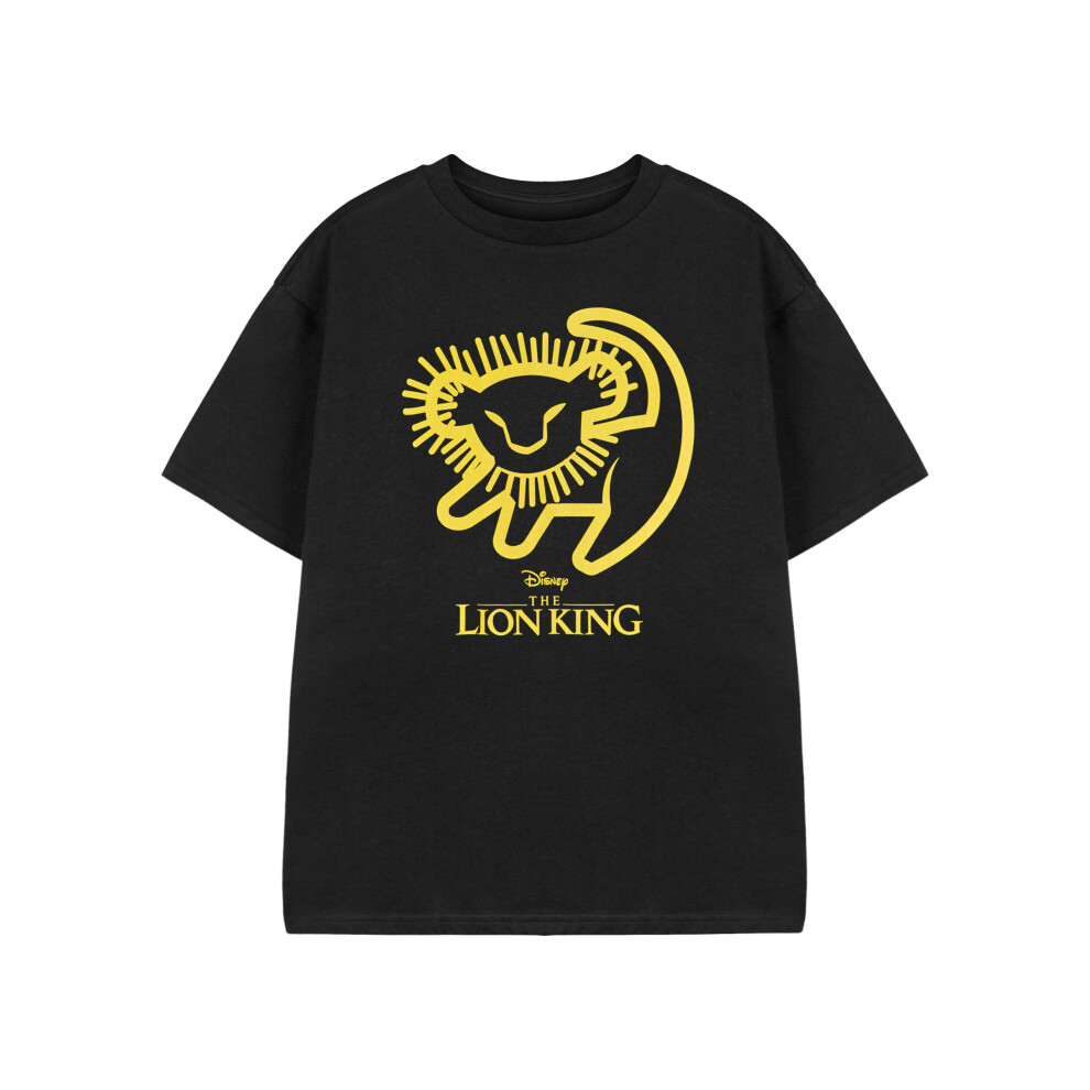 Disney (3-4 Years) The Lion King Short Sleeved T-Shirt (Unisex Kids Black)