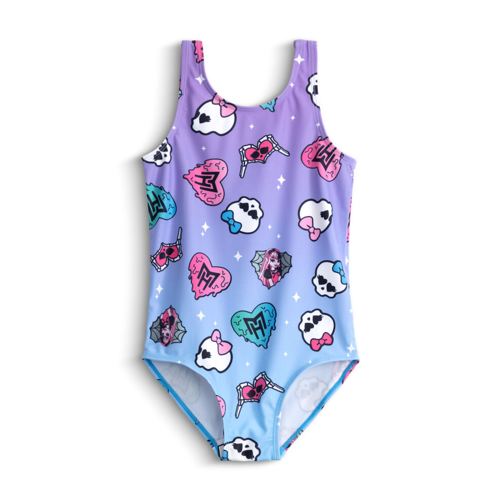 Monster High (13-14 Years) 1 Piece Swimming Costume (Girls Purple)
