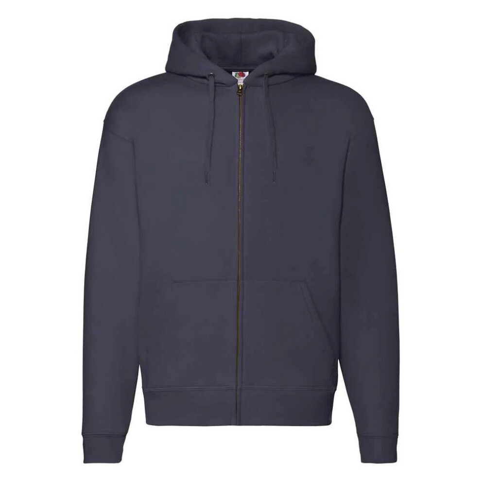 Fruit Of The Loom (S, Deep Navy) Unisex Adult Premium Full Zip Hoodie